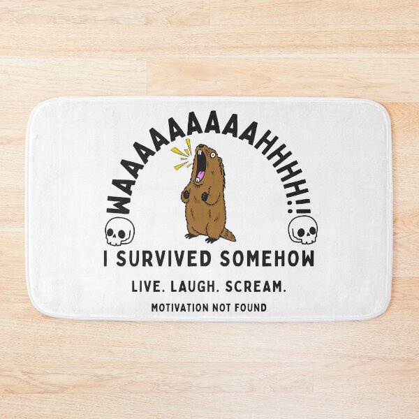 Item preview, LIVE.LAUGH.SCREAM: FUNNY MARMOT designed and sold by KomixsDesign.