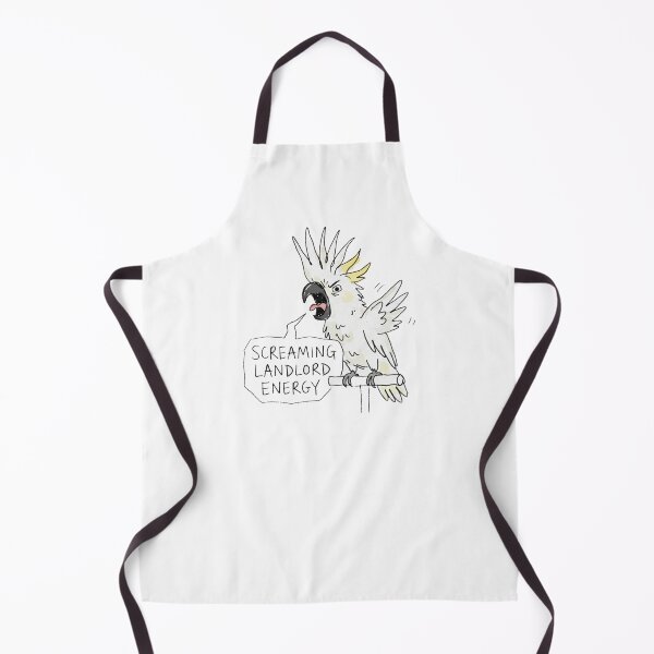 Item preview, Screaming Landlord Energy Cockatoo Funny Parrot Sketch designed and sold by Yellowriversss.