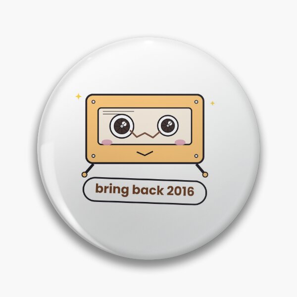 Item preview,  Bring Back 2016 Retro Cassette Sticker designed and sold by QuirkyCartel.