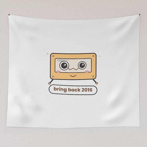 Item preview,  Bring Back 2016 Retro Cassette Sticker designed and sold by QuirkyCartel.