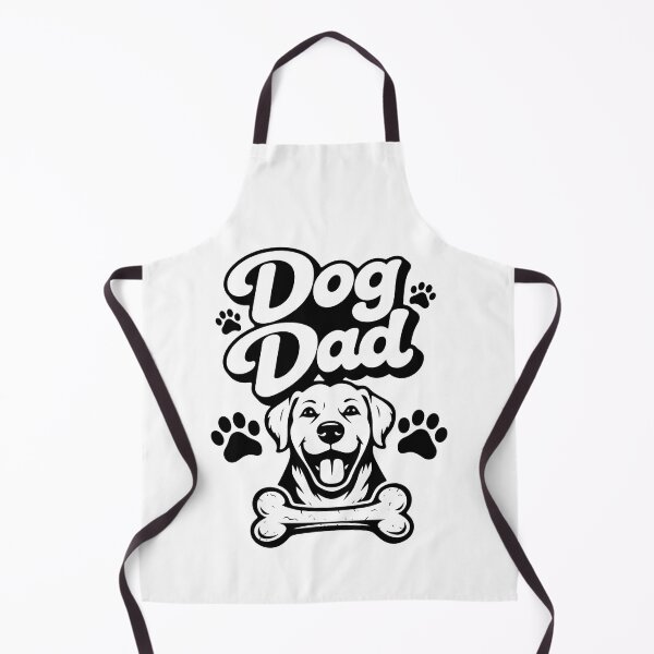 Item preview, Dog Dad Retro Bubble Typography Design with Dog Face Paw Prints and Bone Graphic designed and sold by GiaoCalonas.