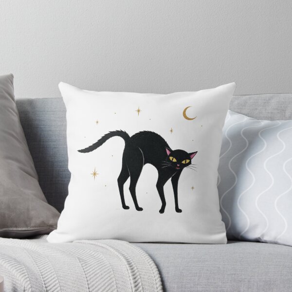 Item preview, Vintage Spooky Black Cat Celestial Moon designed and sold by Mvicen.
