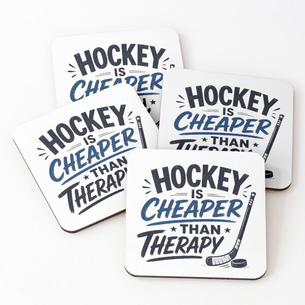 Item preview, Hockey Is Cheaper Than Therapy Funny Hockey Fan Gift designed and sold by slestore.