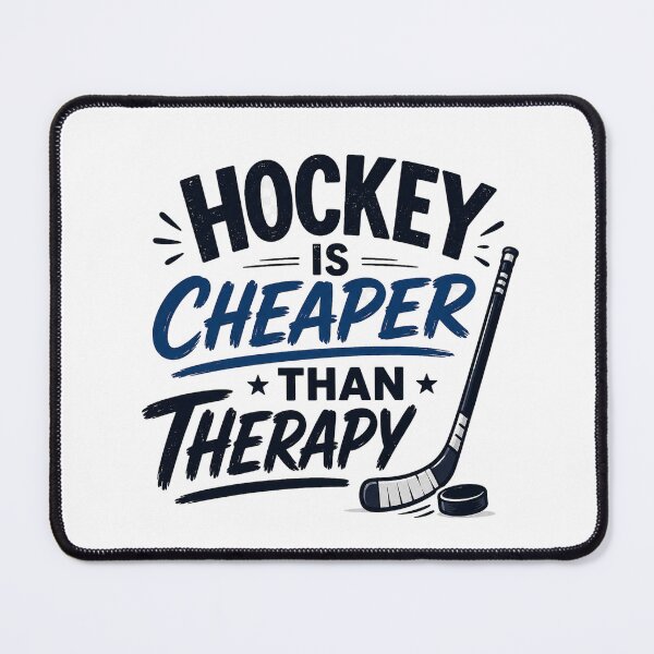 Item preview, Hockey Is Cheaper Than Therapy Funny Hockey Fan Gift designed and sold by slestore.