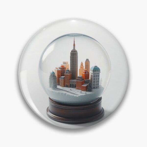 Item preview, A Cityscape Inside A Snow Globe Surreal Miniature designed and sold by QuirkThreadsCo.