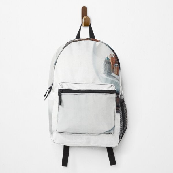 Artikelvorschau, A Cityscape Inside A Snow Globe Surreal Miniature entworfen und verkauft von QuirkThreadsCo.