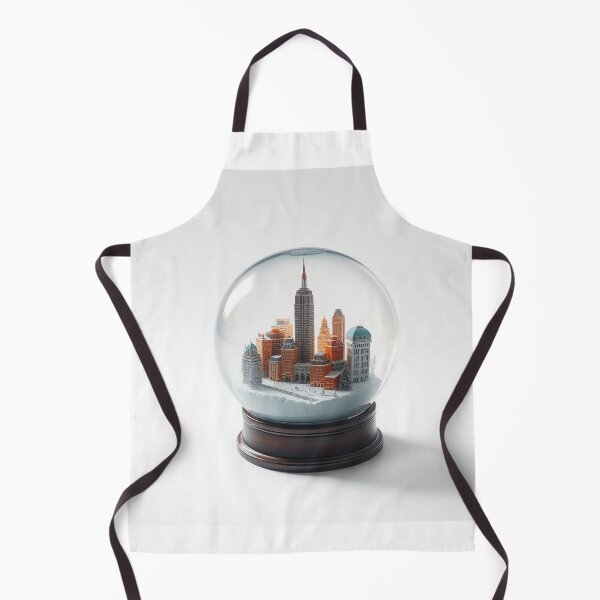 Item preview, A Cityscape Inside A Snow Globe Surreal Miniature  designed and sold by QuirkThreadsCo.