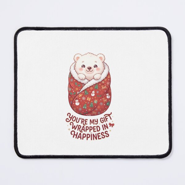 Item preview,  Wrapped in Happiness - Cute Polar Bear designed and sold by DesignsCreative.