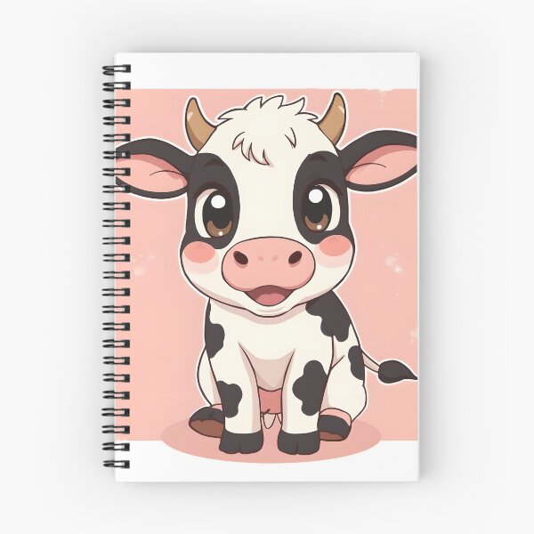 Item preview, Cute Kawaii Cow Sticker | Adorable Baby Cow Cartoon Illustration designed and sold by dreamz-world.