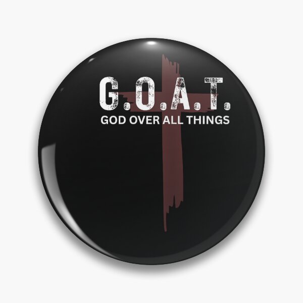 Item preview, Goat God Over All Things Christian Red Cross Design G.O.A.T designed and sold by FrankIsabel.