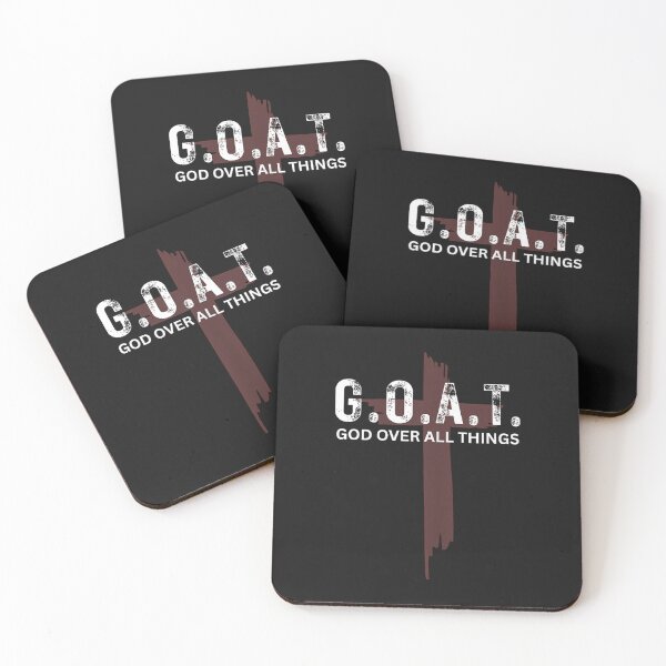 Item preview, Goat God Over All Things Christian Red Cross Design G.O.A.T designed and sold by FrankIsabel.