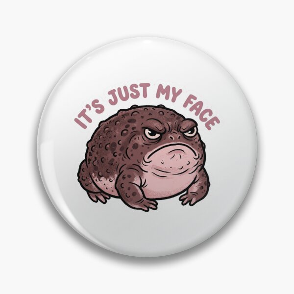 Item preview, Its Just My Face Grumpy Toad designed and sold by raedattia.