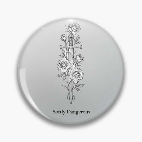 Item preview, Softly Dangerous Dark Academia Sword and Roses Vintage Graphic designed and sold by Ortsas.