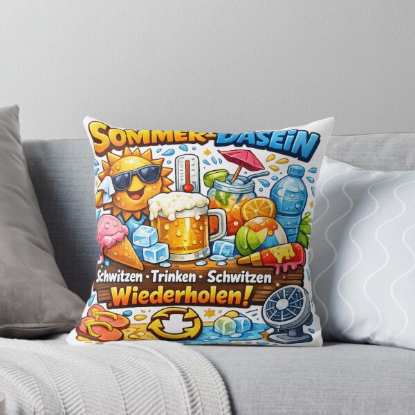 Item preview, Summer life: sweating, drinking, sweating – the ultimate holiday design for sun worshippers designed and sold by CoolContent Factory.