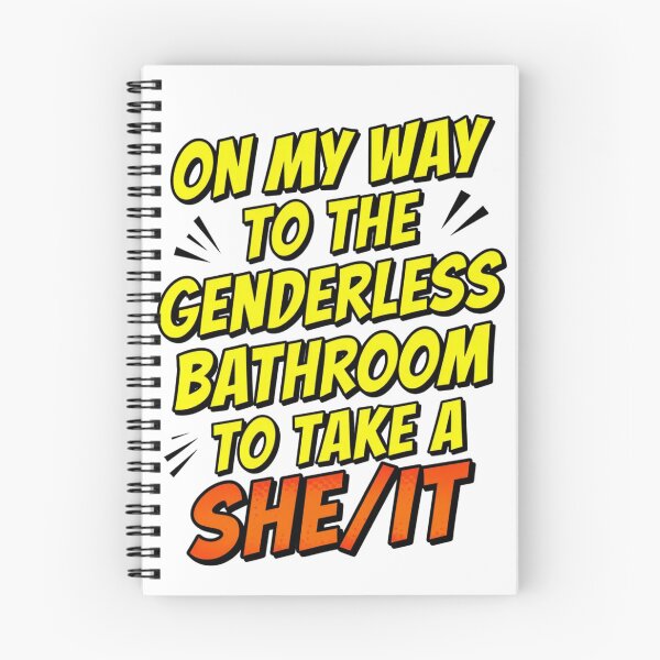 Item preview, On My Way to The Genderless Bathroom to Take a She/It 3 designed and sold by Positive&FunnyThings.