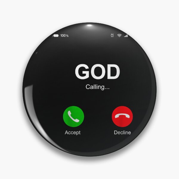 Item preview, God Calling Funny God Phone Christian Church Mens Women Kids designed and sold by FrankIsabel.