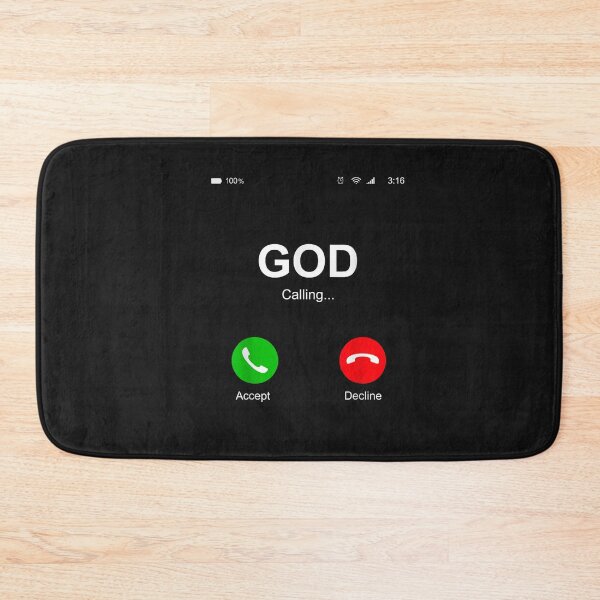 Item preview, God Calling Funny God Phone Christian Church Mens Women Kids designed and sold by FrankIsabel.