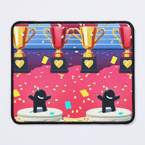 Item preview, Video Game - Minimalist Character, Festive Celebration on Colorful Podium designed and sold by Zone--Gaming.
