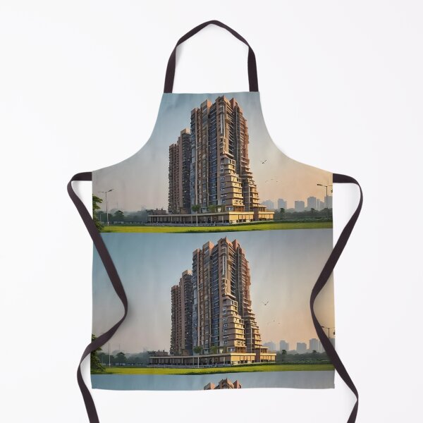 Item preview, Modern High-Rise Apartment Building at Sunset designed and sold by Bhaskar Digital Art.