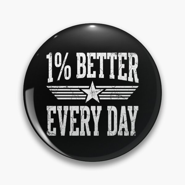 Item preview, 1% Better Every Day Motivational Mindset designed and sold by dudelinart.