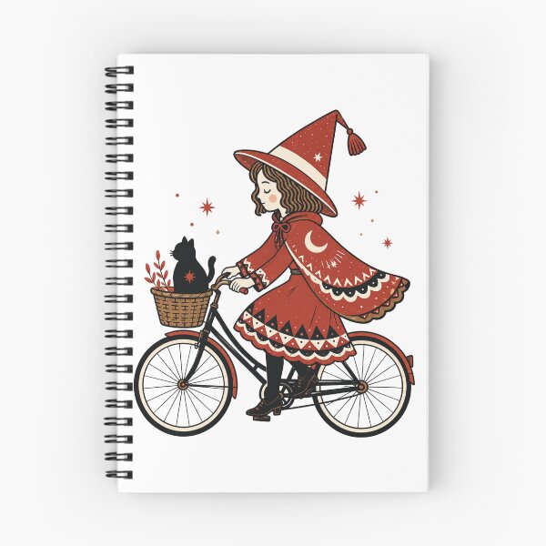 Item preview, Witch-Girl Cyclist designed and sold by AtlantiqArt.