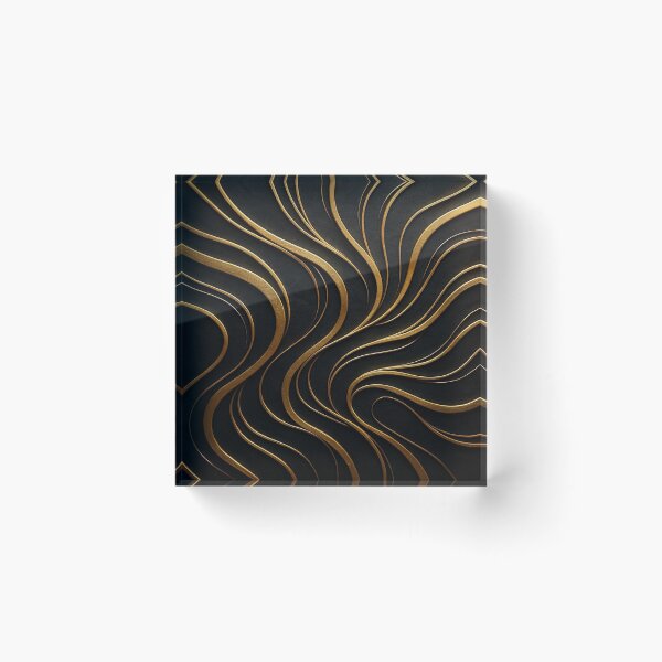 Item preview, Golden Organic Wave designed and sold by Ingorgia Studio.