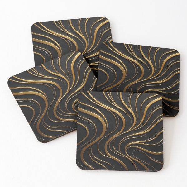 Item preview, Golden Organic Wave designed and sold by Ingorgia Studio.