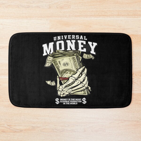 Item preview, Universal Money Skeleton Hand Holding Cash Graphic T-Shirt | Dark Aesthetic Wealth Quote Design designed and sold by Bhaskar Digital Art.
