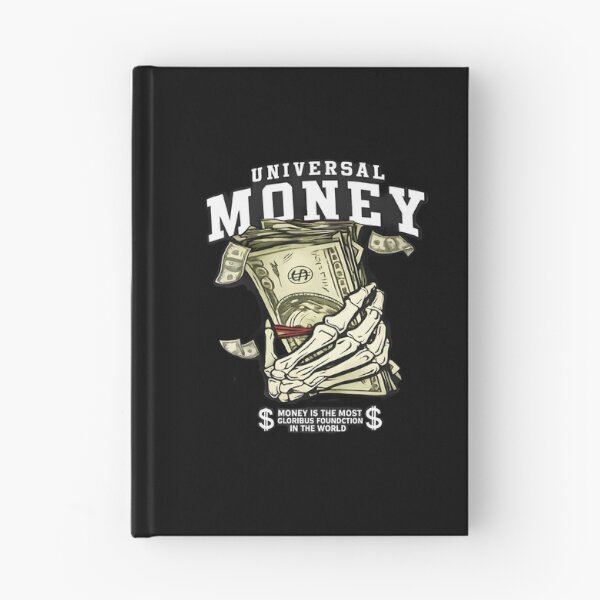 Item preview, Universal Money Skeleton Hand Holding Cash Graphic T-Shirt | Dark Aesthetic Wealth Quote Design designed and sold by Bhaskar Digital Art.