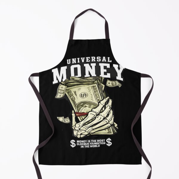 Item preview, Universal Money Skeleton Hand Holding Cash Graphic T-Shirt | Dark Aesthetic Wealth Quote Design designed and sold by Bhaskar Digital Art.