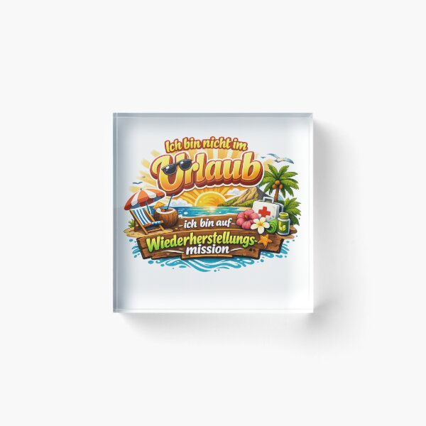 Item preview, Not on vacation – on a recovery mission! The cool summer design for all relaxation pros. designed and sold by CoolContent Factory.