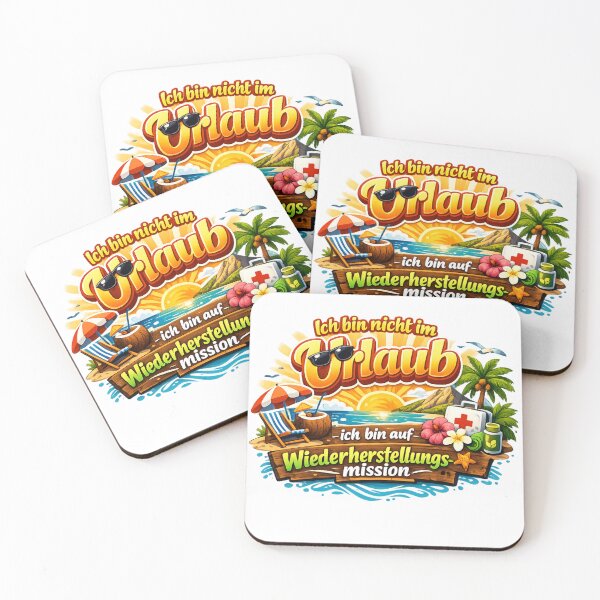 Item preview, Not on vacation – on a recovery mission! The cool summer design for all relaxation pros. designed and sold by CoolContent Factory.