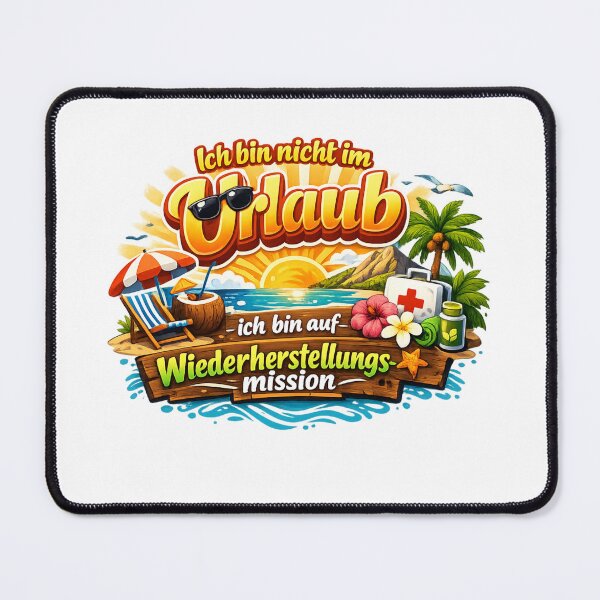 Item preview, Not on vacation – on a recovery mission! The cool summer design for all relaxation pros. designed and sold by CoolContent Factory.
