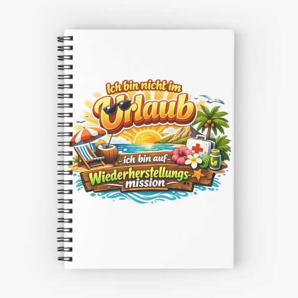 Item preview, Not on vacation – on a recovery mission! The cool summer design for all relaxation pros. designed and sold by CoolContent Factory.