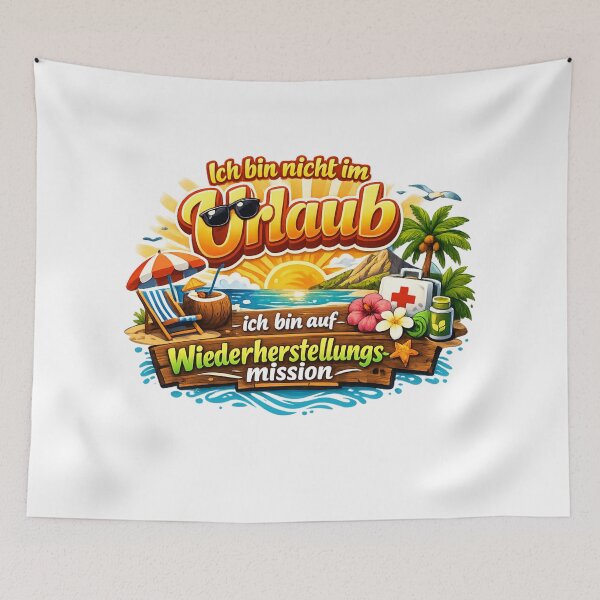 Item preview, Not on vacation – on a recovery mission! The cool summer design for all relaxation pros. designed and sold by CoolContent Factory.