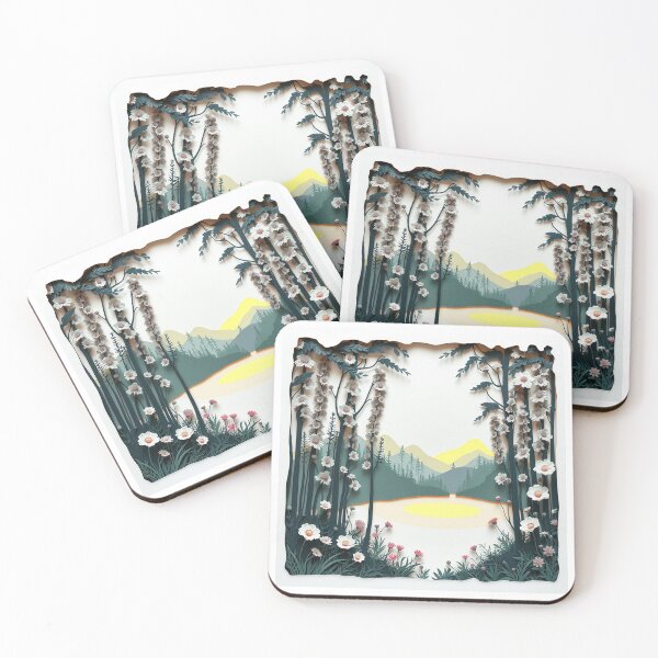 Item preview, A Forest Of Towering Flowers With A Hidden, Glowin designed and sold by QuirkThreadsCo.
