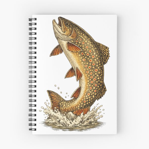 Item preview, Brook Trout Wild Leap designed and sold by KrungiT Design .