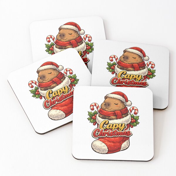 Item preview, Capy Christmas Cute Capybara Holiday designed and sold by DesignsCreative.