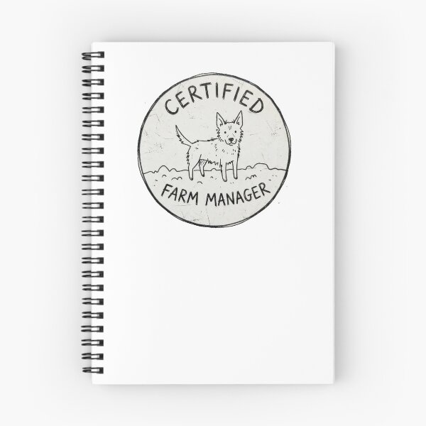 Item preview, Certified Farm Manager Kelpie Funny Australian Working Dog Line Art  designed and sold by Yellowriversss.