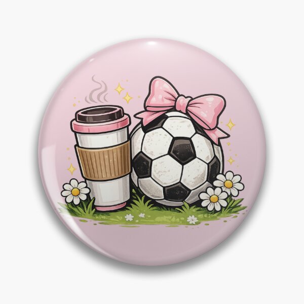 Item preview, Soccer Mom Coffee Gift Cute Pink Bow Art designed and sold by Corvoria.