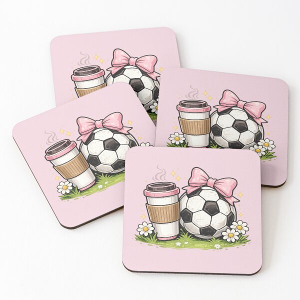 Item preview, Soccer Mom Coffee Gift Cute Pink Bow Art designed and sold by Corvoria.