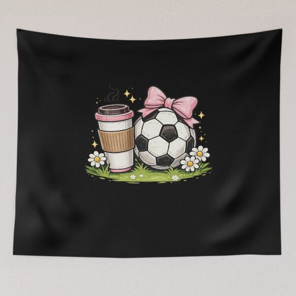 Item preview, Soccer Mom Coffee Gift Cute Pink Bow Art designed and sold by Corvoria.