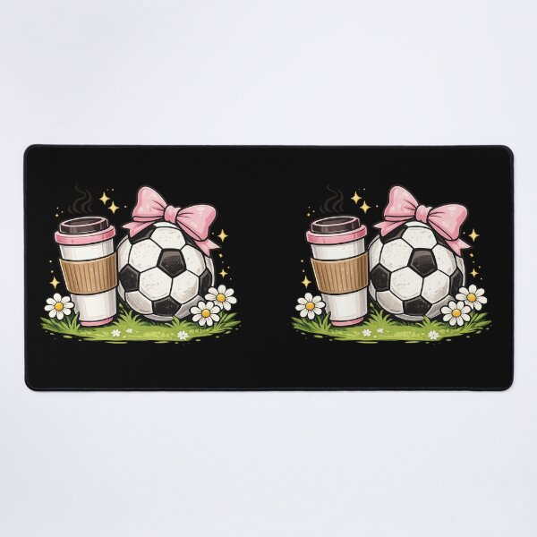 Item preview, Soccer Mom Coffee Gift Cute Pink Bow Art designed and sold by Corvoria.