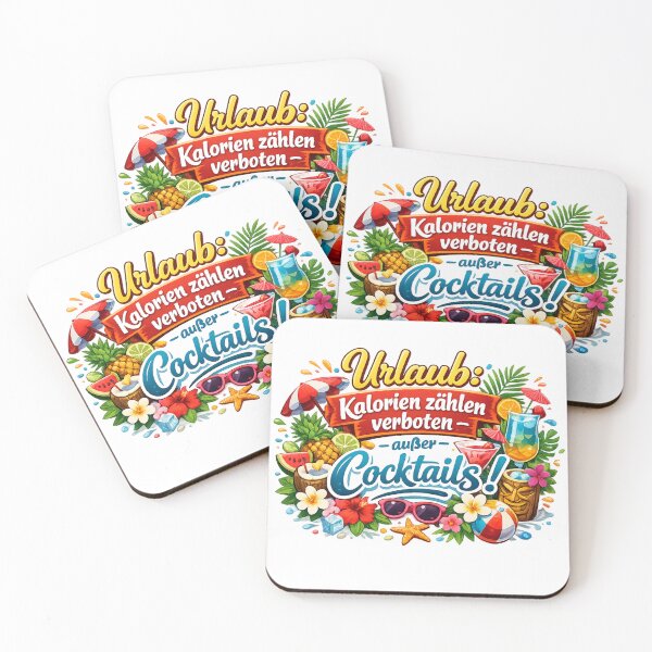 Item preview, Vacation: Enjoyment, no counting calories – except for cocktails! The summer design for indulgent vacationers. designed and sold by CoolContent Factory.
