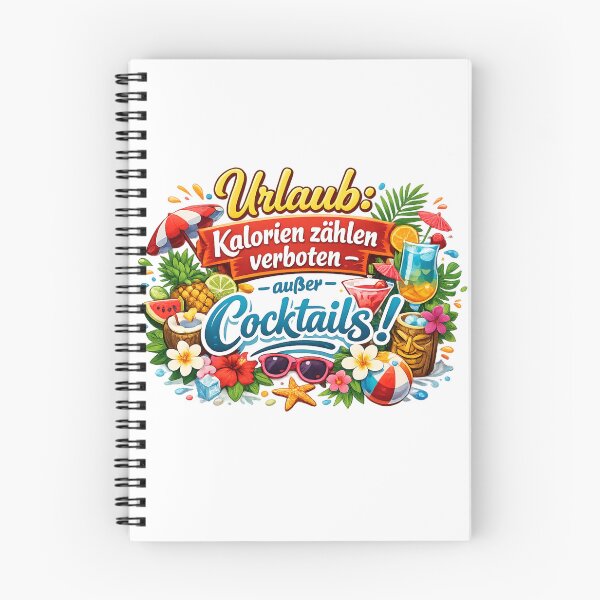Item preview, Vacation: Enjoyment, no counting calories – except for cocktails! The summer design for indulgent vacationers. designed and sold by CoolContent Factory.