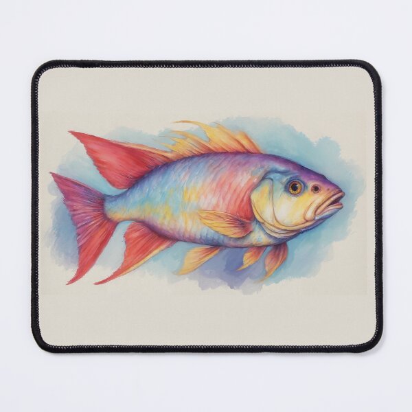 Item preview, Vibrant Colorful Fish - Watercolor Style Ocean Illustration designed and sold by Caterina@.