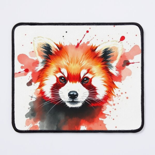 Item preview, Red Panda Watercolor Splash - Modern Graphic Art T designed and sold by QuirkThreadsCo.