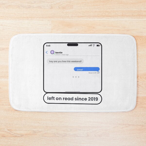 Item preview, Left On Read Funny Text Message Sticker designed and sold by QuirkyCartel.