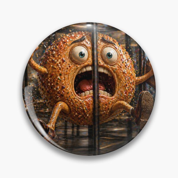 Item preview,  Funny Bagel Stuck in Revolving Door Chaotic Office Cartoon Character designed and sold by ComedyInkFactor.