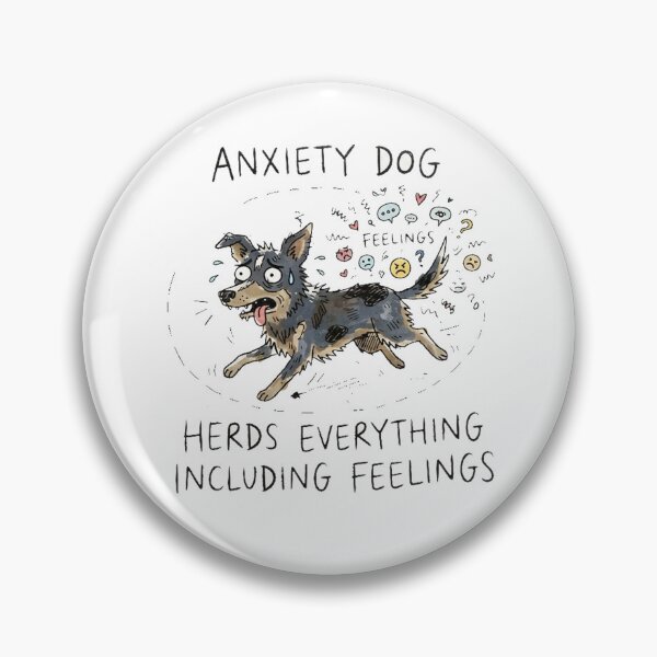 Item preview, Anxiety Dog Kelpie Funny Herds Everything Including Feelings Watercolor designed and sold by Yellowriversss.